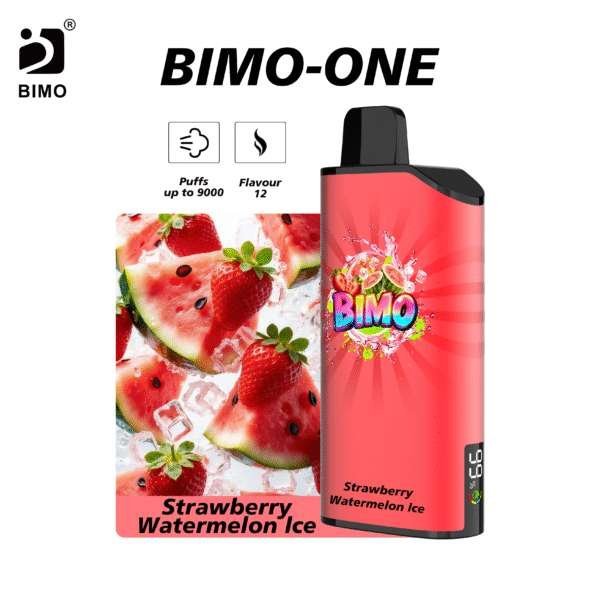 Bimo-one-9000-Strawberry-watermelon-ice.jpg Bimo ONE 9000-Strawberry Watermelon Ice