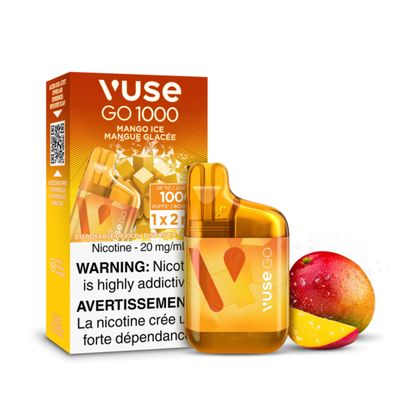 F1-SensoryVisual-1K-MangoIce-pack.png Mango Ice Vuse GO 1000 - Disposable Vape