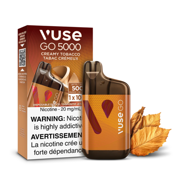 F1-SensoryVisual-5K-CreamyTobacco-pack_91f5c68c-0cc2-4033-a930-82fbee3b9a9c.png Creamy Tobacco Vuse GO 5000 - Disposable Vape