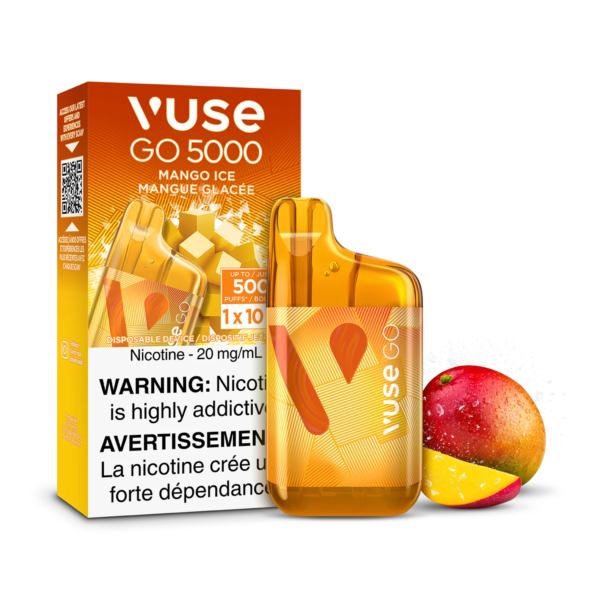 F1-SensoryVisual-5K-MangoIce-pack_3965bb08-66b4-4ab0-a8c9-15c6ce10a421.png Mango Ice Vuse GO 5000 - Disposable Vape