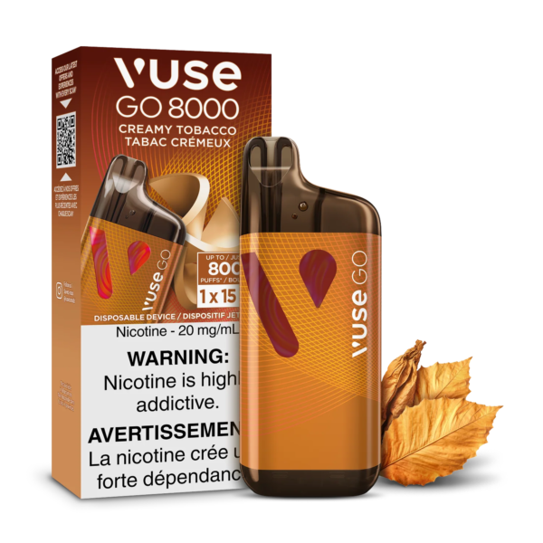 F1-SensoryVisual-8K-CreamyTobacco-pack_2e571ed8-5763-4f4f-8cee-740bd9bdaa1c.png Creamy Tobacco Vuse GO 8000 - Disposable Vape