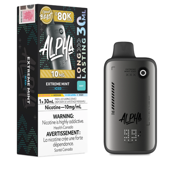 FlavorBeast_Alpha-10mg-JUN2026-Device_SP-EXS-ExtremeMintIced.png Extreme Mint Iced Flavour Beast Alpha - Disposable Vape 80K