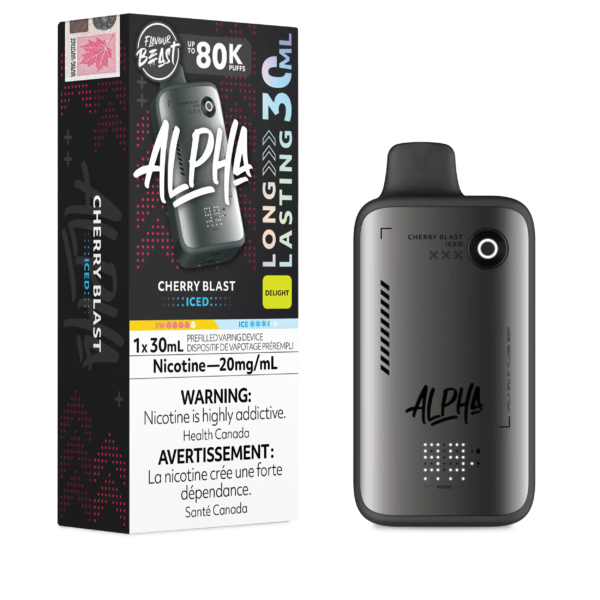Cherry Blast Iced Flavour Beast Alpha - Disposable Vape 80K
