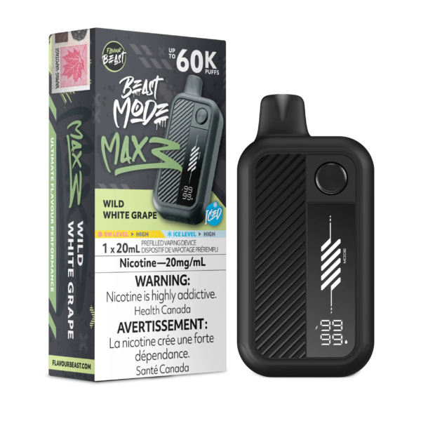 Wild White Grape Iced Flavour Beast Mode Max 3 - Disposable Vape 60K