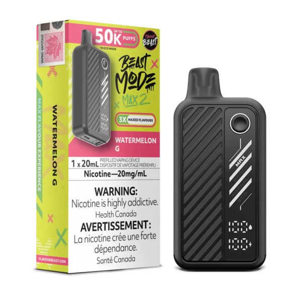 Watermelon G Flavour Beast Mode Max 2 - Disposable 50K