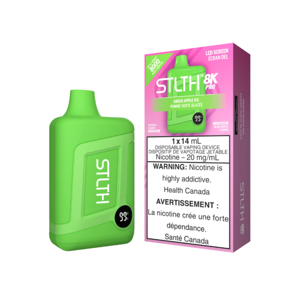 STLTH8KPro-GreenAppleIce-3000x3000-1.png Green Apple Ice Stlth 8K Pro - Disposable Vape