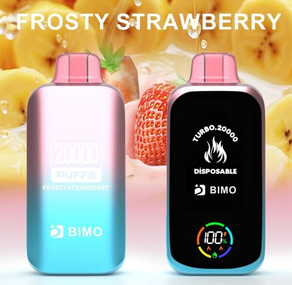 Bimo vape-Turbo-20000-Puffs-Frosty Strawberry