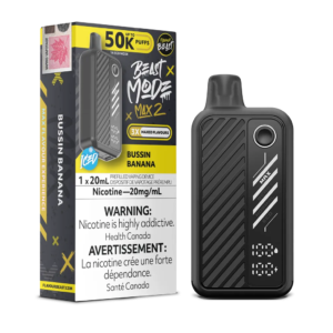 Bussin Banana Iced Flavour Beast Mode Max 2 - Disposable 50K